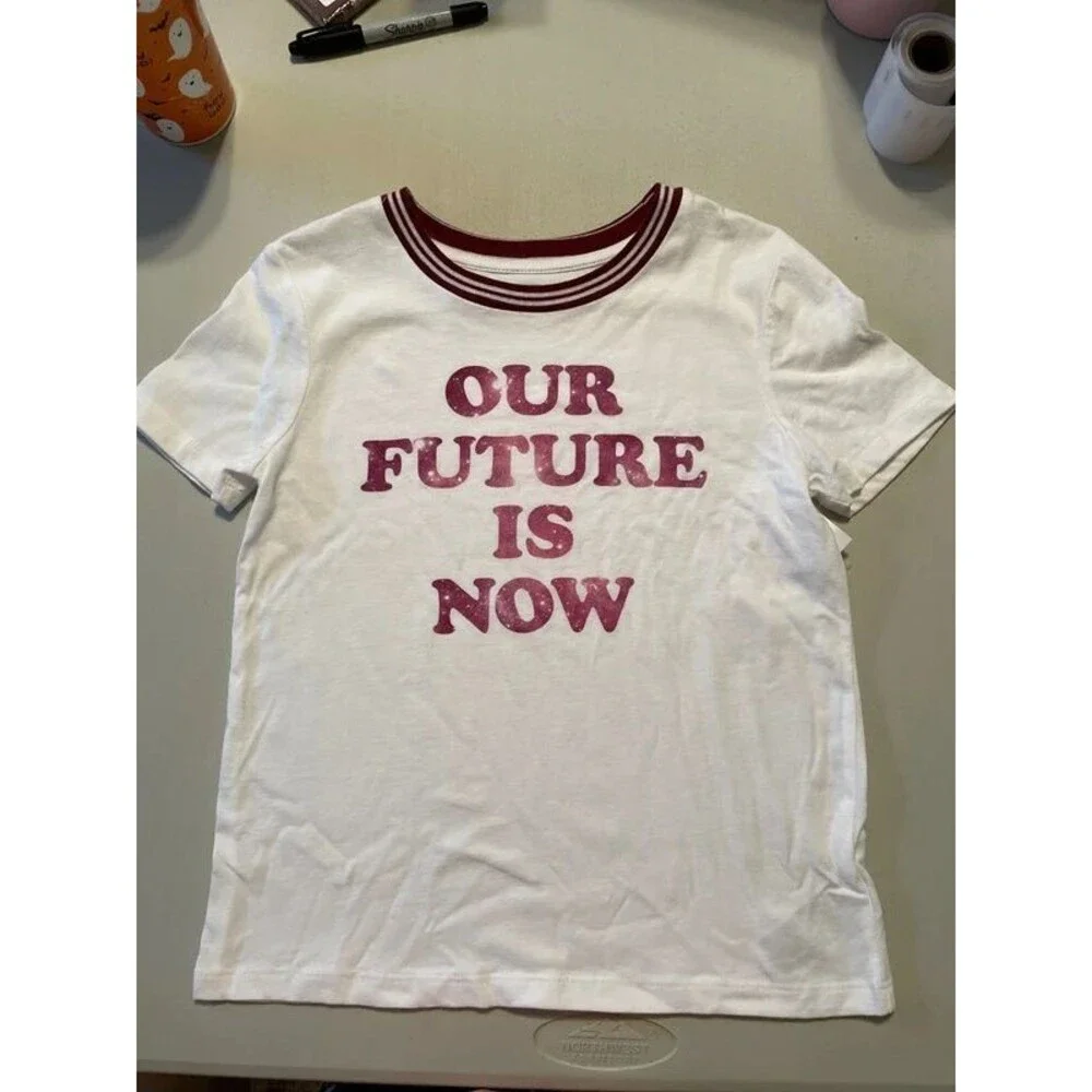 Old Navy Girls size 8 Our Future is Now short sleeve tshirt